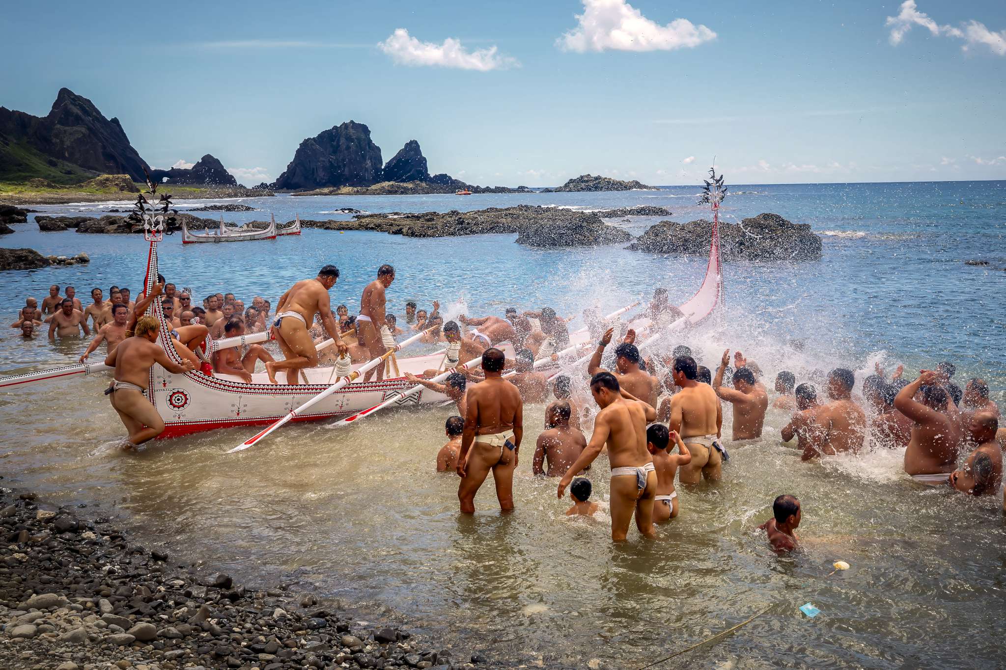 蘭嶼大船下水